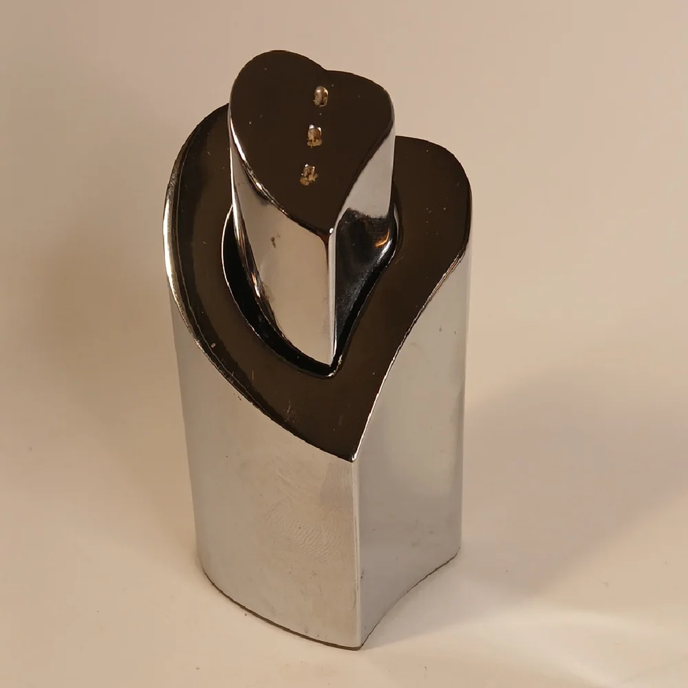 Lenox  Forevermore Heart-In-Heart Silver Plated Salt & Pepper Shakers
